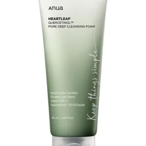 ANUA – Espuma Limpiadora Heartleaf Quercetinol Pore Deep Cleansing Foam